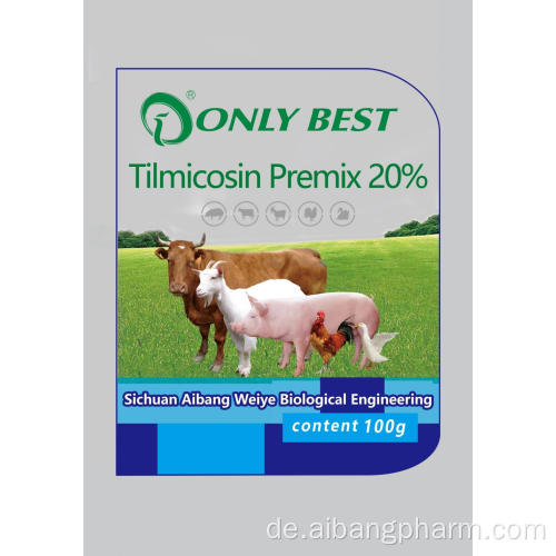 Veterinärviehfeed -Additive Tilmicosin Premix 20%